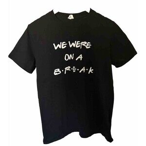 Friends "We were on a Break" Black Men's T-shirt M